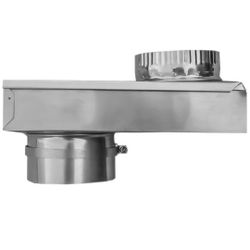 Builder's Best 84049 SAF-T-Duct Zero Dryer Vent Periscope, Adjustable 0-5" Length, Aluminum