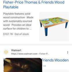 Fisher Price Tomas And Friends Wood Play table 