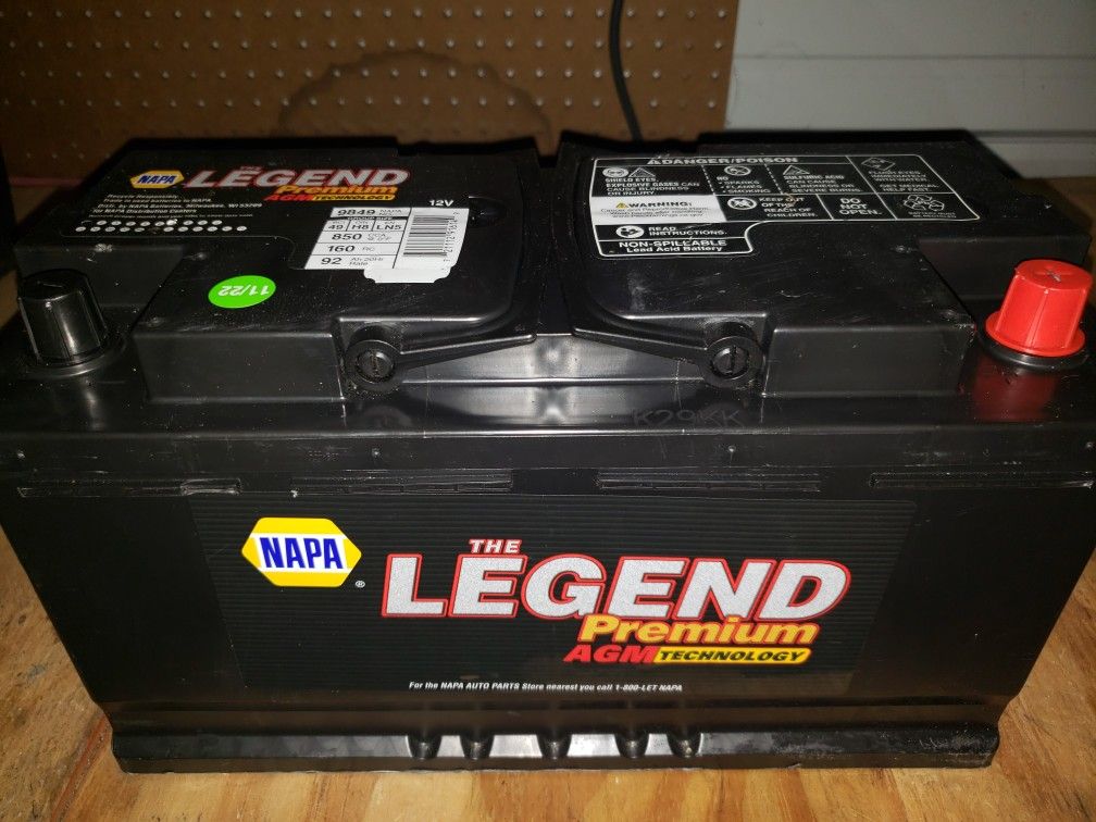 NAPA Legend AGM car Truck Battery H8 GROUP 49