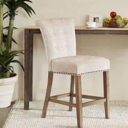 Madison Park Colfax Counter Stools - Cream, Set Of 2