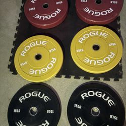 Rogue Olympic Bumper Plates In Good Condition Taking Offers