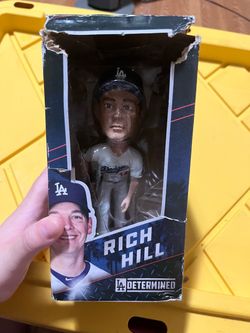 Rich Hill 2018 Los Angeles Dodgers Bobble Bobblehead SGA ~MLB box worn