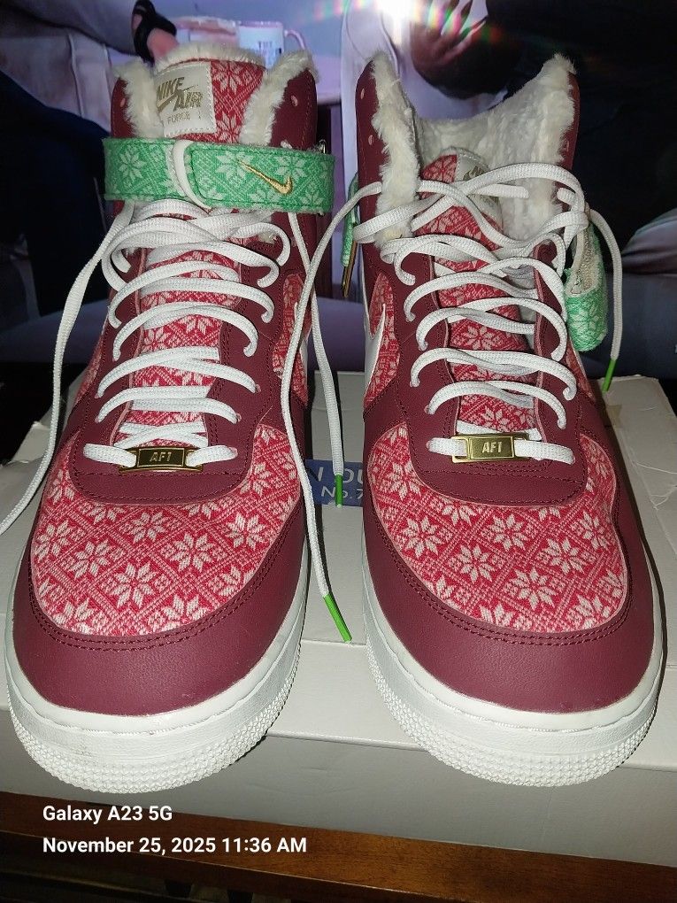 Size 15 Holiday Nike Shoes Great Condition