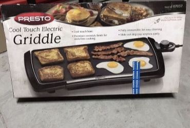 Presto Cool Touch Electric Griddle NEW