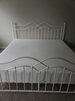 King Size Frame and Mattress