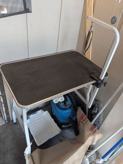 Foldable Pet Grooming Table w/ Adjustable Arm