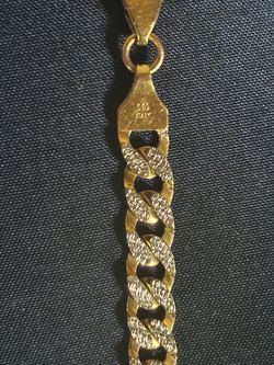 585 Italy gold 6.5mm bracelet