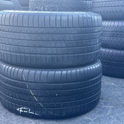 PAIR OF TIRE 285 35 19 Michelin 85% LIFE