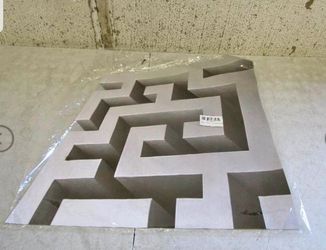 3D Optical Illusion Wall Stickers,