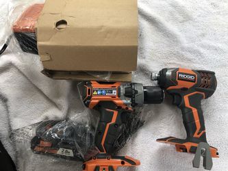 Ridgid x5 brushless hammer drill and x4 impact