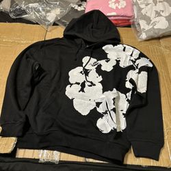 Denim Tears Big Cotton Wreath Sweatshirt - Black