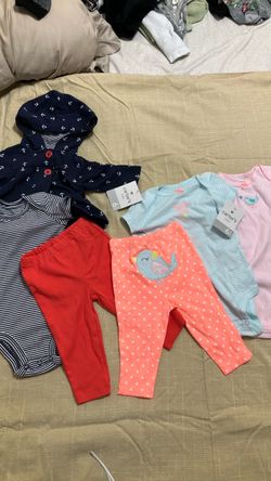 NWT Carter's Baby Girl Clothing Bundle Size 6 Months