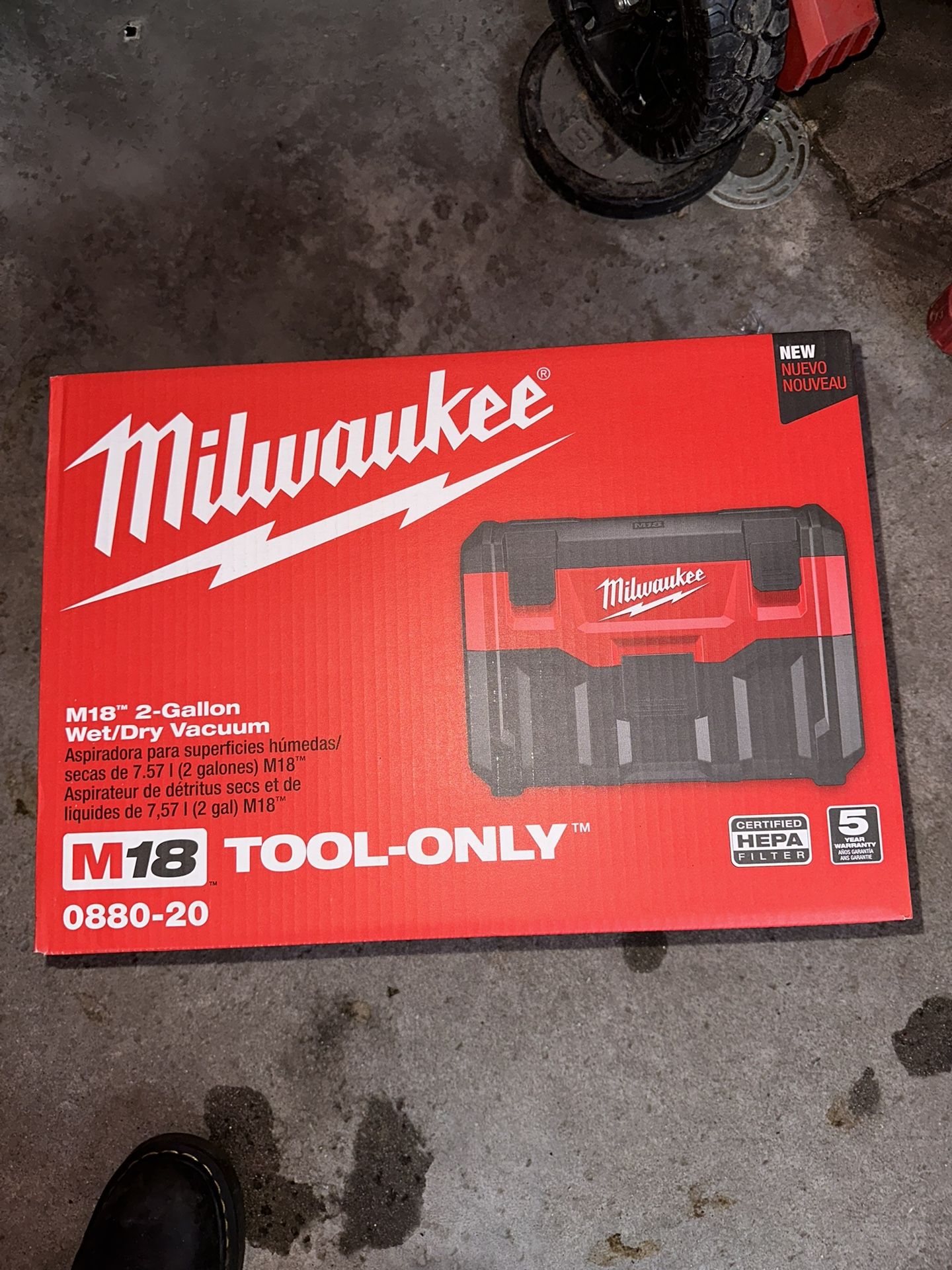 M18 18-Volt 2 Gal. Lithium-Ion Cordless Wet/Dry Vacuum (Vacuum-Only)