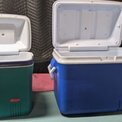 Pair Of Rubbermaid Coolers 