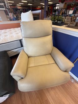 Leather electric recliner