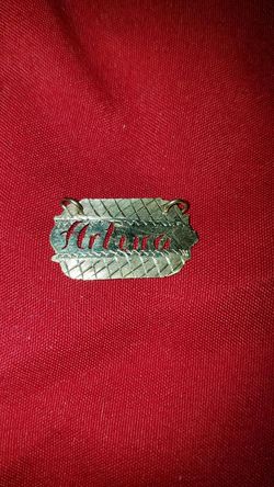 10k gold Arturo name pendant