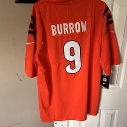 Nike Joe Burrow Bengals orange jersey size L