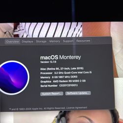 2015 iMac 27inch 5kRetina 
