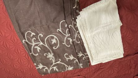 Linen shower curtains