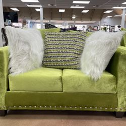 Lime Green Sofa &Loveseat