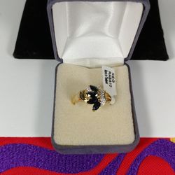 Gold Tone Ring Size 10"