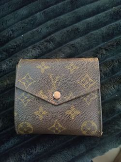 Vintage 1989 Louis Vuitton LV Monogram Compact Elise Double Sided Snap Wallet
