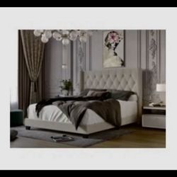 Full Bed frame, Mattress & Boxspring