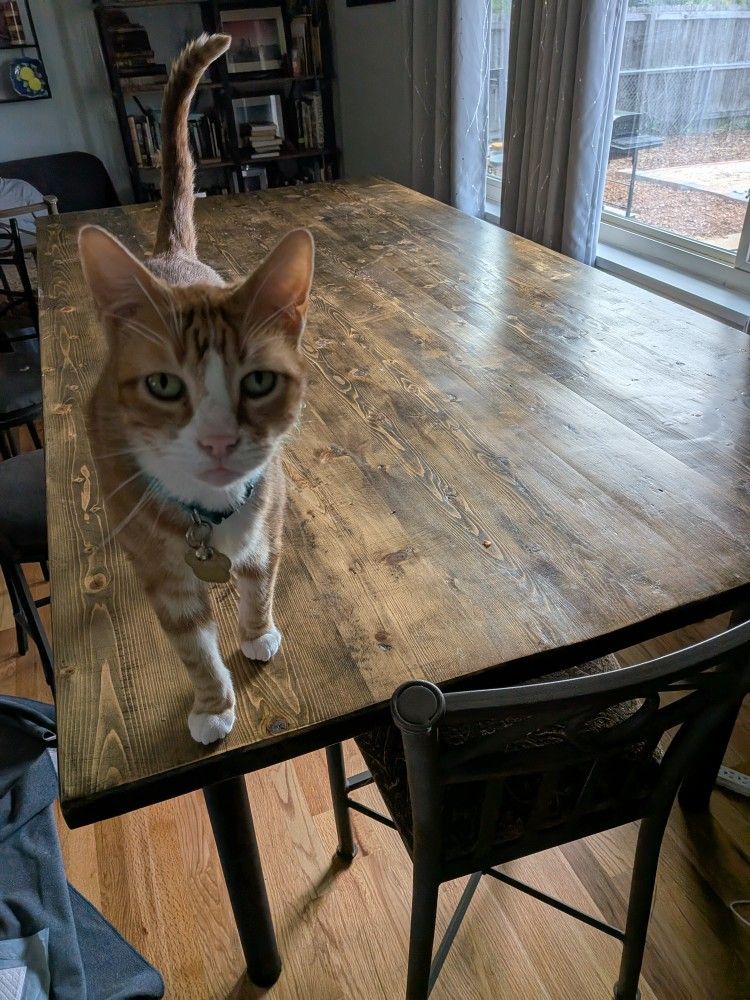 Large Wooden Dining Table