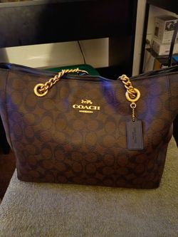 Coach New York Signature Tote Bag