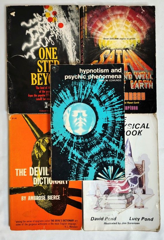 Vintage Paranormal Softback Books Lot Of 5