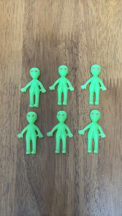 6 Rubber Aliens