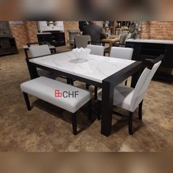 Modern 6 Piece Dining Table Set // Limited Time Offer 