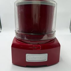 CUISINART Ice Cream Sorbet Maker 1.5 Quart Frozen Yogurt RED Model #ICE-21