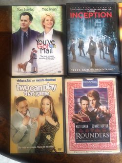 DVD’s. Different movies