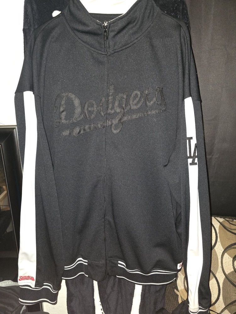 Dodgers Jacket Stitches Brand 