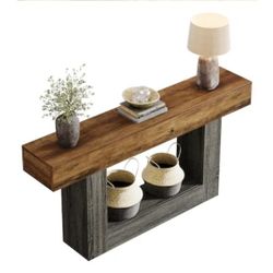 Modern Two-Tone Console Table ( New)