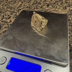 10k Centenario Nugget Ring