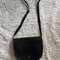 Madewell Black Leather Crossbody Bag