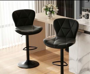 Modern black barstool set of 4