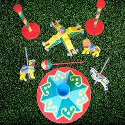 Lot Of Assorted Vintage Wood Toys