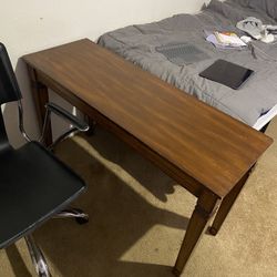 Desk with office chair