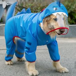 Dog Raincoat – Shark Design