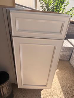 Brand New 15” White Kitchen Base Cabinet with Drawer & Door