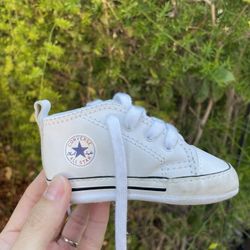 Baby Infant Converse Size 3 Soft Sole White
