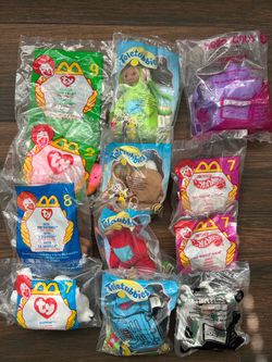 12 Vintage Kids Meal Toys