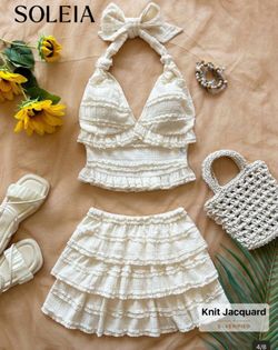Halter & mini Skirt Set