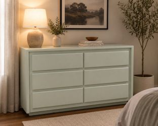 Solid wood MCM dresser