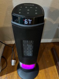 Black Tower Space Heater with LED Display