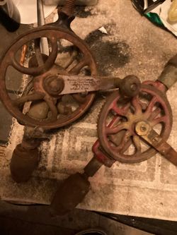 Old Vintage Wood Worker Hand Drill