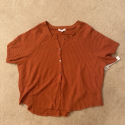 Abound burnt Orange top. Xs